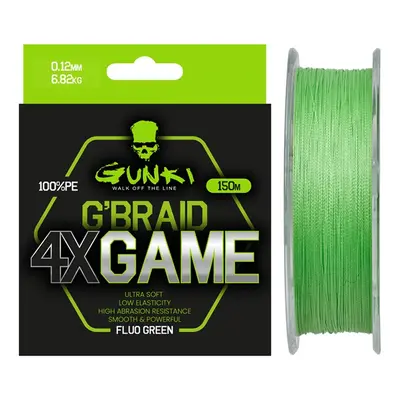 Gunki pletená šňůra g braid 4x game 150 m - 0,12 mm 6,82 kg