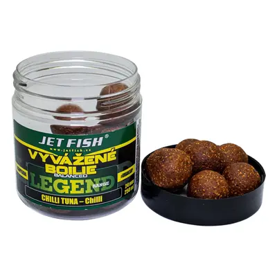 Jet fish vyvážené boilie legend range 250 ml 24 mm - chilli tuna