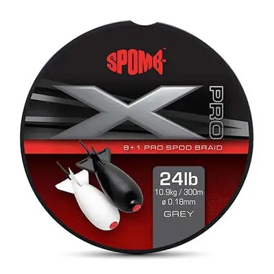 Spomb splétaná šňůra x pro braid grey 0,18 mm 300 m