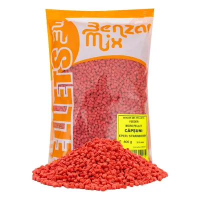 Benzar mix mikro pelety feeder 800 g 3,5 mm - jahoda