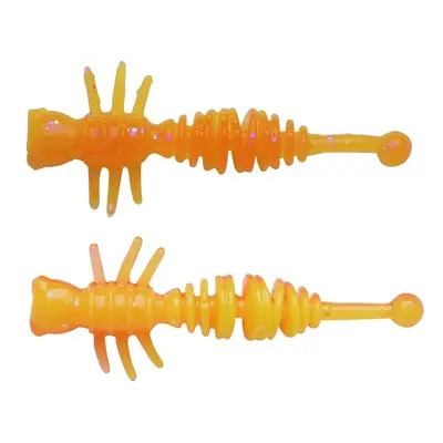 Berkley gumová nástraha powerbait power larvae fluo orange sunshine yellow - 5,5 cm 10 ks