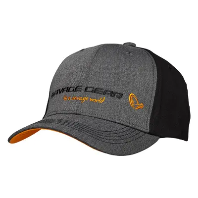 Savage gear kšiltovka strike cap onesize grey melange black