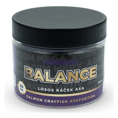 Mikbaits vyvážené boilie mega balance fanatica losos ráček asa 300 ml 30 mm