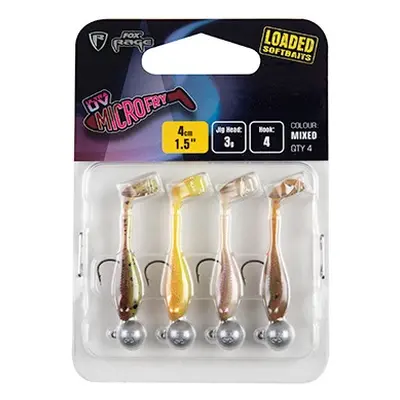 Fox rage gumová nástraha ultra uv micro fry loaded lure pack 4 cm