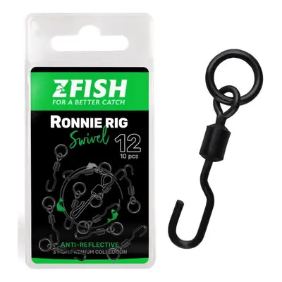 Zfish obratlík ronnie rig swivel matt 10 ks velikost 12