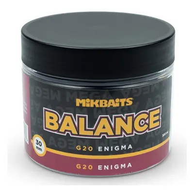 Mikbaits vyvážené boilie mega balance gangster g20 enigma 300 ml 30 mm