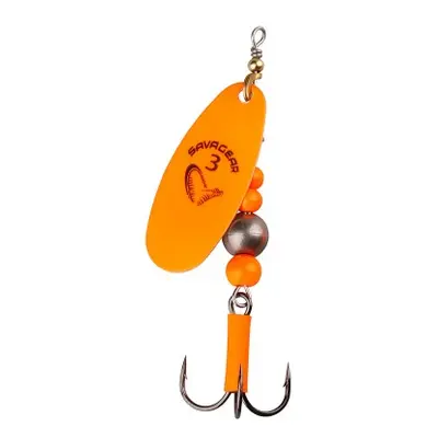 Savage gear třpytka caviar spinner fluo orange-velikost 4 14 g