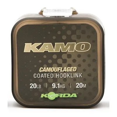 Korda návazcová šňůrka kamo coated hooklink 20 m - 20 lb 9,1 kg