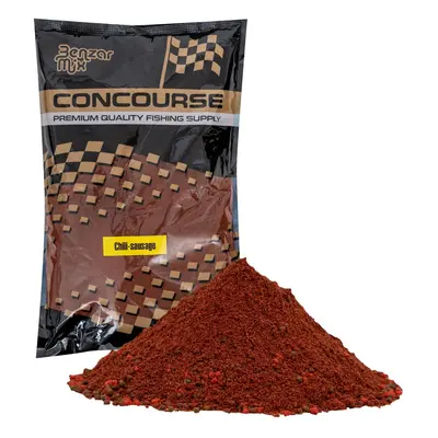 Benzar mix krmítková směs s peletkami concourse method 800 g - chilli sausage