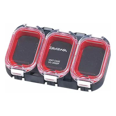 Daiwa vodotěsná krabička waterproof sealed unit case 300 červená - 3 přihrádky