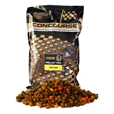 Benzar mix mikro pelety concourse twister pellet mix 2 a 4 mm 800 g - chili squid