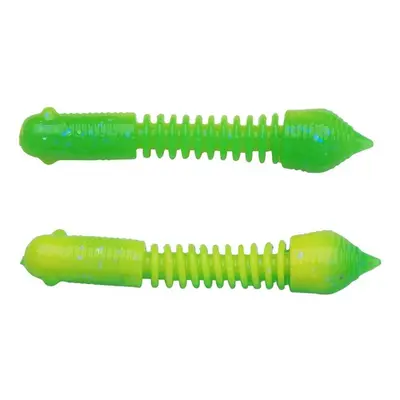 Berkley gumová nástraha powerbait power pillar spring green sunshine yellow - 4 cm 12 ks