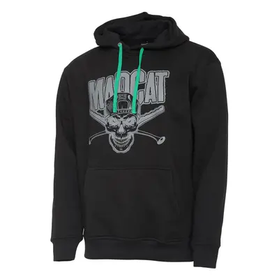 Madcat mikina skull hoodie black - m