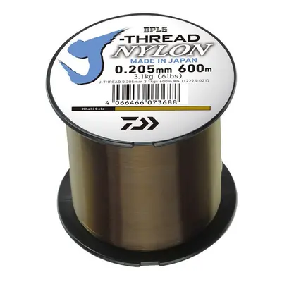 Daiwa vlasec j-threads dpls khaki gold 600 m - 0,205 mm 3,10 kg