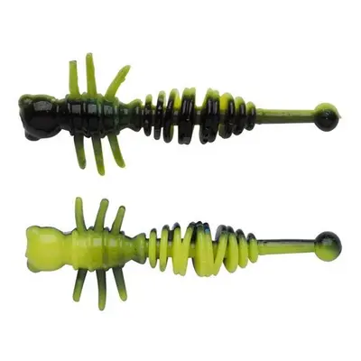 Berkley gumová nástraha powerbait power larvae black sunshine yellow - 5,5 cm 10 ks