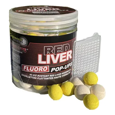 Starbaits plovoucí boilie bright fluo red liver 50 g - 16 mm