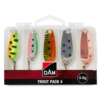 Dam třpytka trout pack 4 inc box 5-8 g