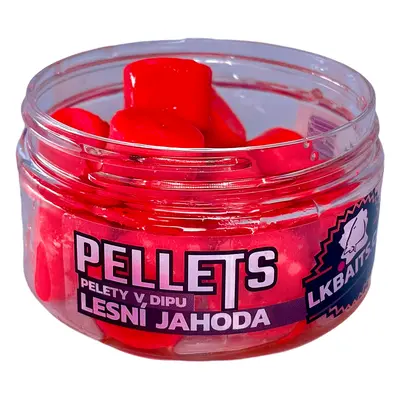 Lk baits pelety v dipu 17 mm 60 g - lesní jahoda