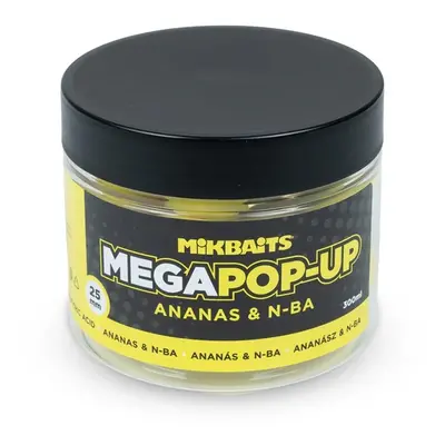 Mikbaits mega plovoucí fluo boilie ananas n-ba 300 ml 25 mm