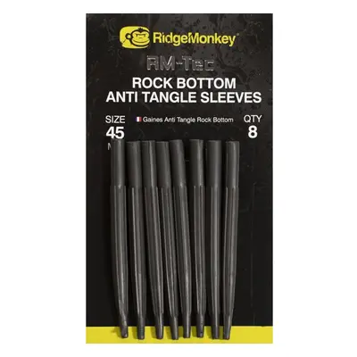 Ridgemonkey převlek rock bottom anti tangle sleeves - long 45 mm 8 ks