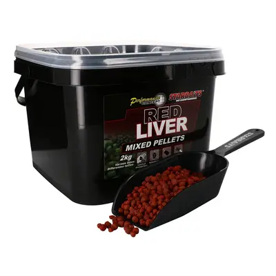 Starbaits pelety red liver mixed 2 kg