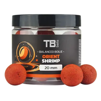 Tb baits vyvážené boilie balanced + atraktor orient shrimp 100 g - 24 mm