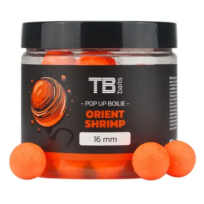 Tb baits plovoucí boilie pop-up orient shrimp + nhdc 65 g - 16 mm