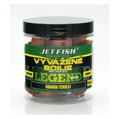 Jet fish vyvážené boilie legend range banán chilli 250 ml - 20 mm