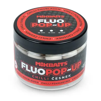 Mikbaits plovoucí boilie fluo chilli cesnak 150 ml - 18 mm