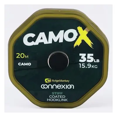 Ridgemonkey návazcová šňůrka connexion camox stiff coated hooklink 20 m - 35 lb