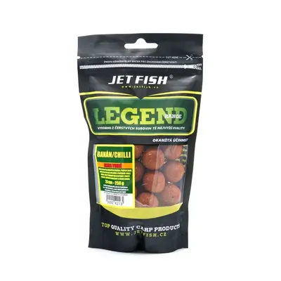 Jet fish extra tvrdé boilie legend range chilli banán 250 g - 24 mm