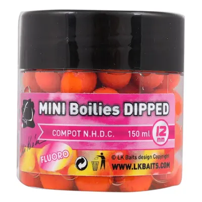 Lk baits mini boilies in dip compot nhdc 12 mm 150 ml