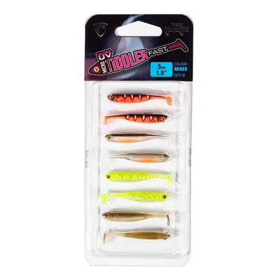 Fox rage gumová nástraha micro tiddler fast mixed colour lure pack 4 cm