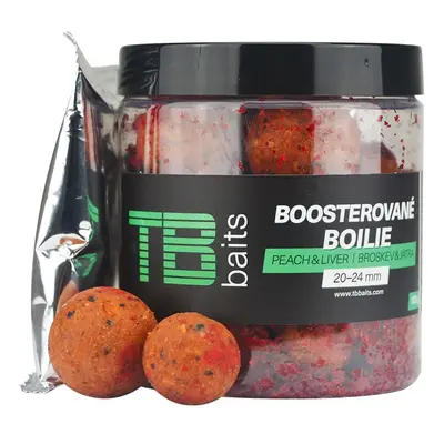 Tb baits boosterované boilie peach liver 120 g 20-24 mm