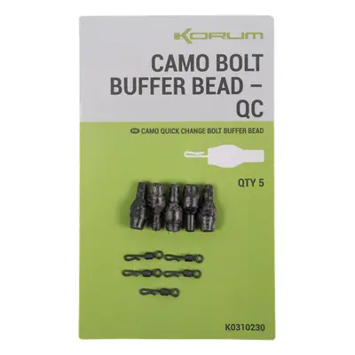 Korum závěsky camo bolt buffer bead qc 5 ks