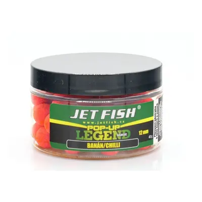 Jet fish plovoucí boilie legend range banán chilli - 40 g 12 mm