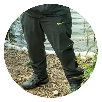 Ridgemonkey kalhoty apearel thermapro waterproof shell trousers green - xxxl