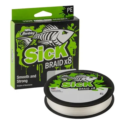 Berkley splétaná šňůra sick braid white 150 m - 0,10 mm 7,5 kg