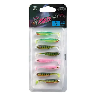 Fox rage gumová nástraha uv micro tiddler fast mixed colour pack 5 cm 8 ks