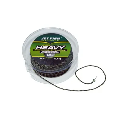 Jet fish návazcová šňůra heavy camouflage 10 m 45 lb barva green camu