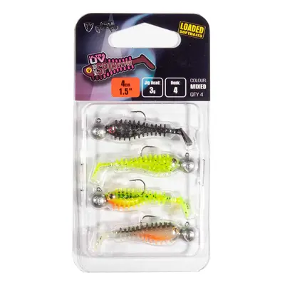 Fox rage gumová nástraha uv micro spikey mixed colour loaded lure pack