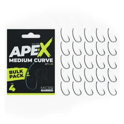 Ridgemonkey háčky ape-x medium curve barbed bulk pack 25 ks - 4