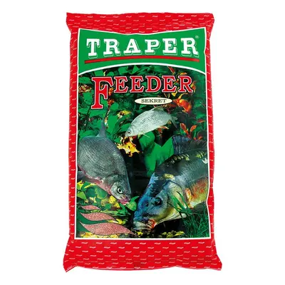 Traper krmítková směs secret 1 kg - feeder červený