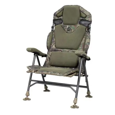 Trakker křeslo komfortní s područkami levelite camo longback recliner