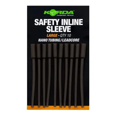 Korda převleky safety inline sleeve nano tubing/leadcore - large