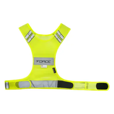 Vesta reflex FORCE SPORT do pasu na suchý zip - fluo