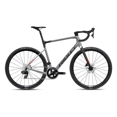 Gravelové kolo Ridley Grifn Rival Etap AXS - Elephant Grey/Red/Battle Ship Grey -vel.S