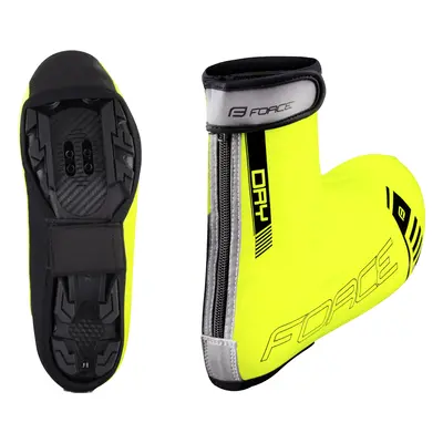 Návleky na tretry Force PU Dry MTB - fluo