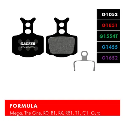 Brzdové destičky Galfer FD451 - FORMULA Směs: Standard