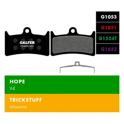 Brzdové destičky Galfer FD466 - HOPE Směs: Standard